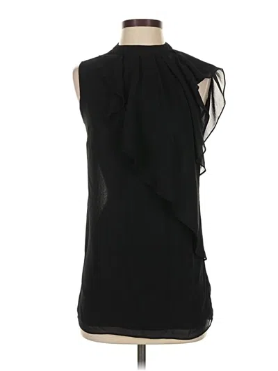 Pre-owned Bcbgmaxazria Sleeveless Blouse In Black
