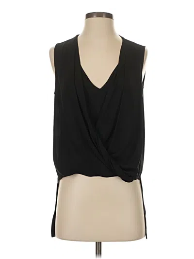 Pre-owned Bcbgmaxazria Sleeveless Blouse In Black