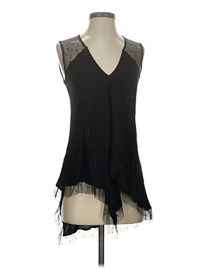 Pre-owned Bcbgmaxazria Sleeveless Blouse In Black