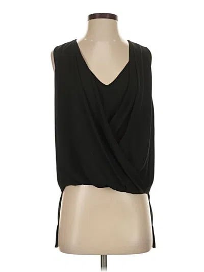 Pre-owned Bcbgmaxazria Sleeveless Blouse In Black