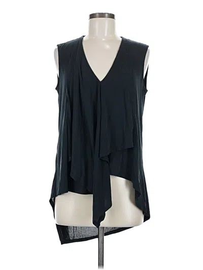 Pre-owned Bcbgmaxazria Sleeveless Blouse In Black