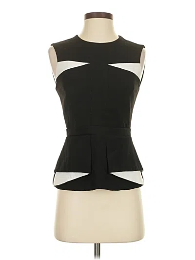 Pre-owned Bcbgmaxazria Sleeveless Blouse In Black
