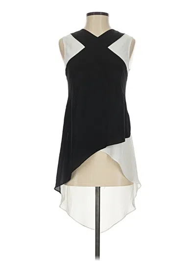 Pre-owned Bcbgmaxazria Sleeveless Blouse In Black