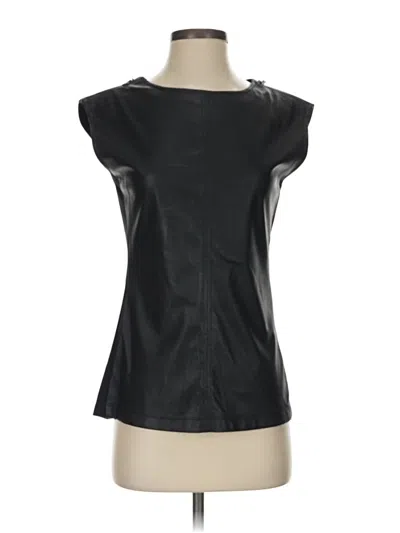 Pre-owned Bcbgmaxazria Sleeveless Blouse In Black