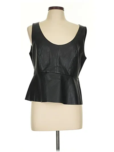Pre-owned Bcbgmaxazria Sleeveless Blouse In Black