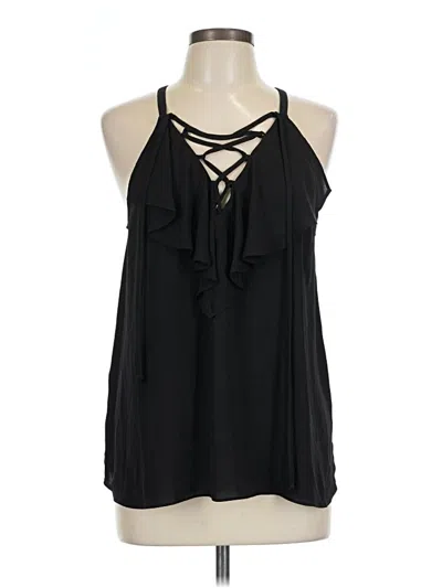 Pre-owned Bcbgmaxazria Sleeveless Blouse In Black