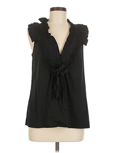 Pre-owned Bcbgmaxazria Sleeveless Blouse In Black
