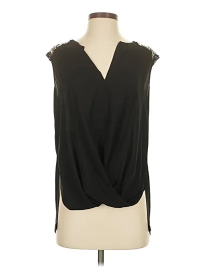 Pre-owned Bcbgmaxazria Sleeveless Blouse In Black