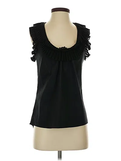 Pre-owned Bcbgmaxazria Sleeveless Blouse In Black