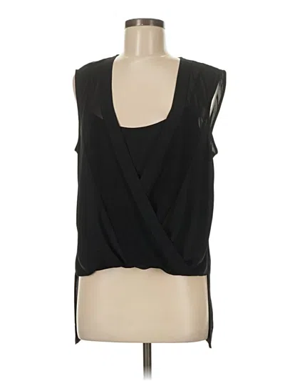 Pre-owned Bcbgmaxazria Sleeveless Blouse In Black