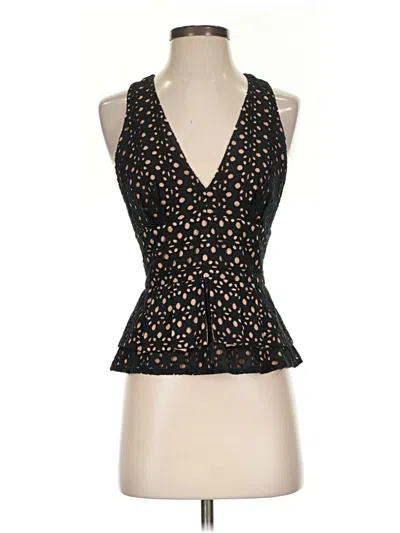 Pre-owned Bcbgmaxazria Sleeveless Blouse In Black
