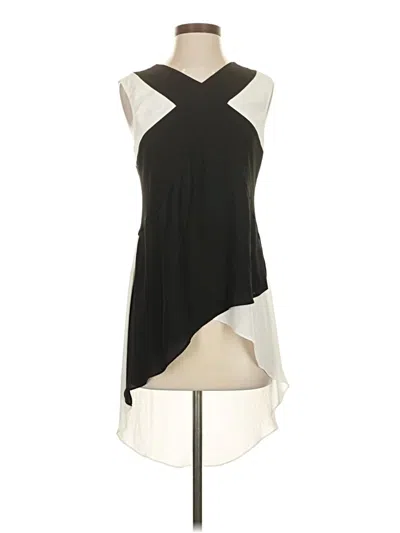 Pre-owned Bcbgmaxazria Sleeveless Blouse In Black