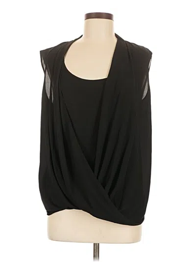 Pre-owned Bcbgmaxazria Sleeveless Blouse In Black