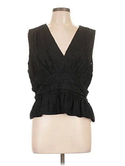 Pre-owned Bcbgmaxazria Sleeveless Blouse In Black