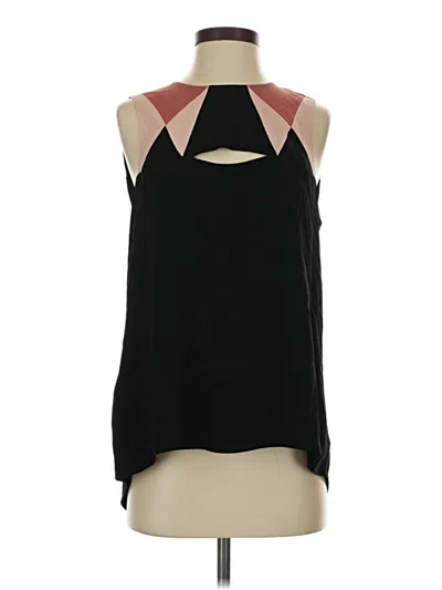 Pre-owned Bcbgmaxazria Sleeveless Blouse In Black