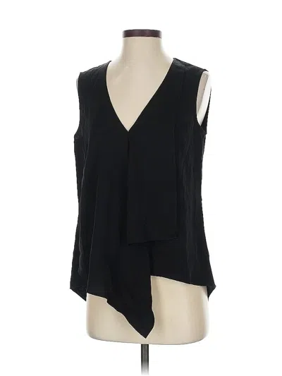 Pre-owned Bcbgmaxazria Sleeveless Blouse In Black