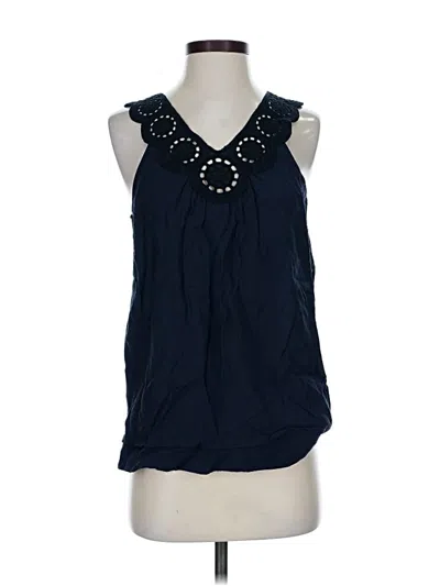 Pre-owned Bcbgmaxazria Sleeveless Blouse In Black