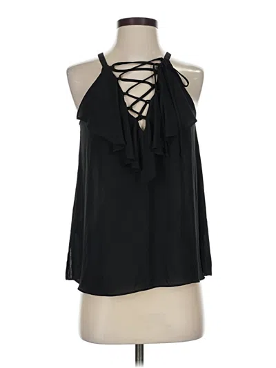 Pre-owned Bcbgmaxazria Sleeveless Blouse In Black