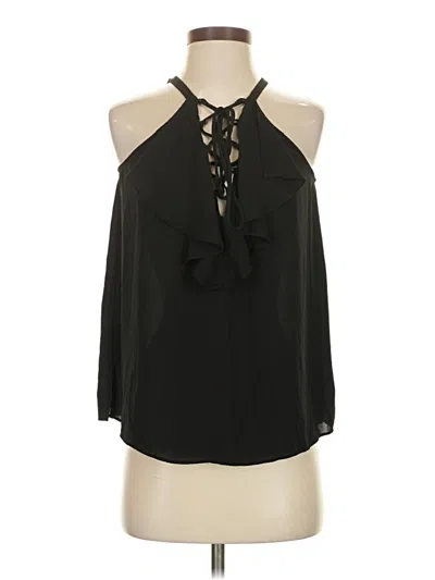 Pre-owned Bcbgmaxazria Sleeveless Blouse In Black