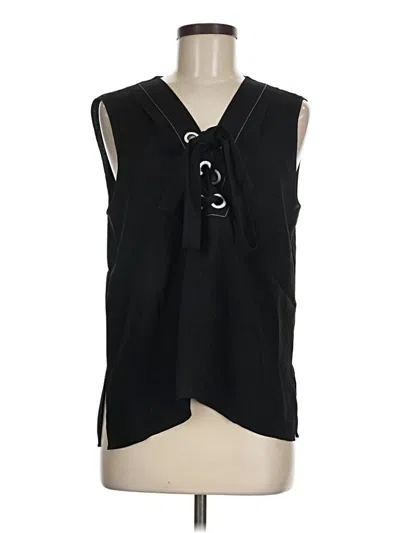 Pre-owned Bcbgmaxazria Sleeveless Blouse In Black
