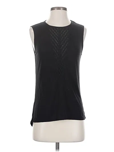 Pre-owned Bcbgmaxazria Sleeveless Blouse In Black