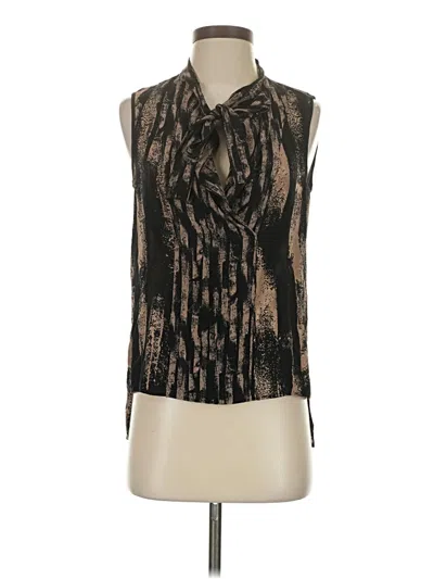 Pre-owned Bcbgmaxazria Sleeveless Blouse In Black