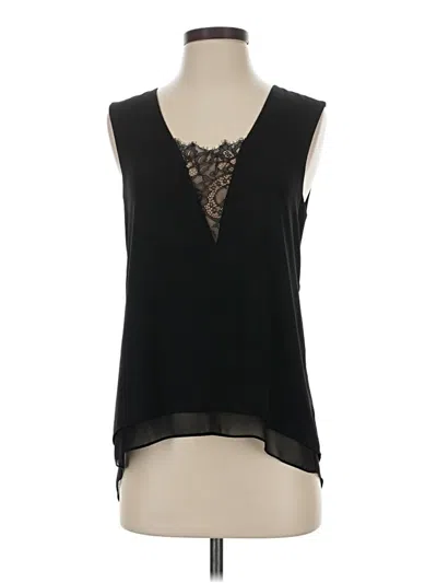 Pre-owned Bcbgmaxazria Sleeveless Blouse In Black