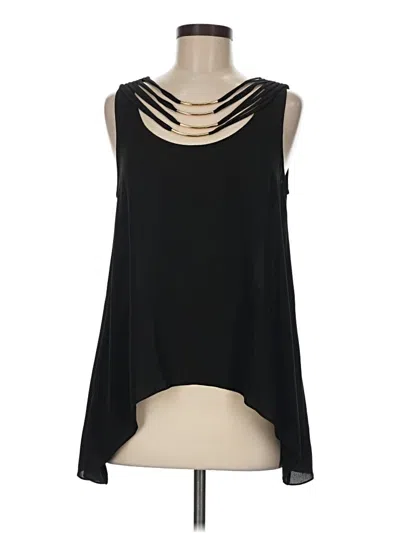 Pre-owned Bcbgmaxazria Sleeveless Blouse In Black