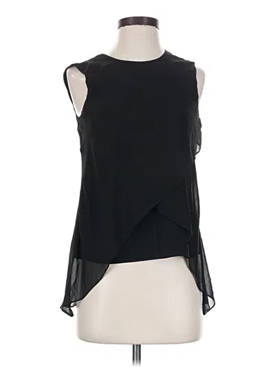 Pre-owned Bcbgmaxazria Sleeveless Blouse In Black