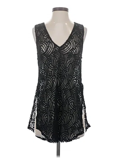 Pre-owned Bcbgmaxazria Sleeveless Blouse In Black