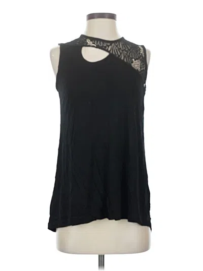 Pre-owned Bcbgmaxazria Sleeveless Blouse In Black