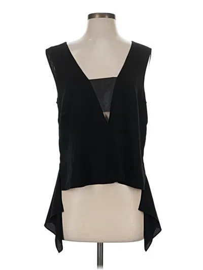 Pre-owned Bcbgmaxazria Sleeveless Blouse In Black