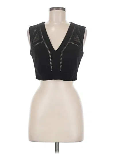 Pre-owned Bcbgmaxazria Sleeveless Blouse In Black
