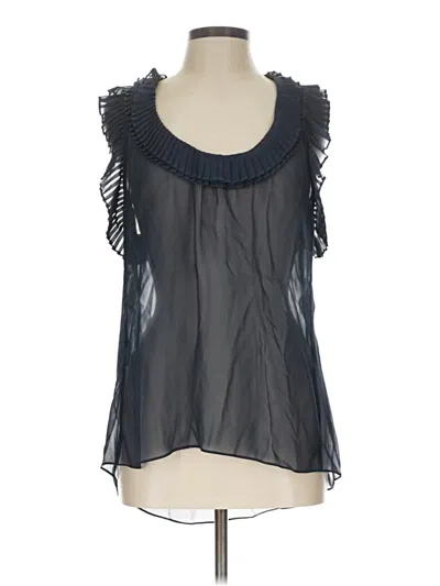 Pre-owned Bcbgmaxazria Sleeveless Blouse In Black