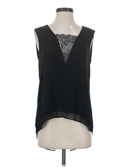 Pre-owned Bcbgmaxazria Sleeveless Blouse In Black