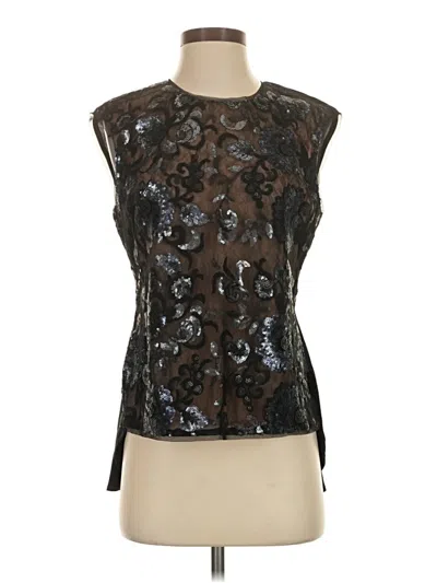 Pre-owned Bcbgmaxazria Sleeveless Blouse In Black