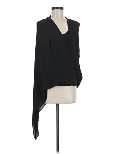 Pre-owned Bcbgmaxazria Sleeveless Blouse In Black