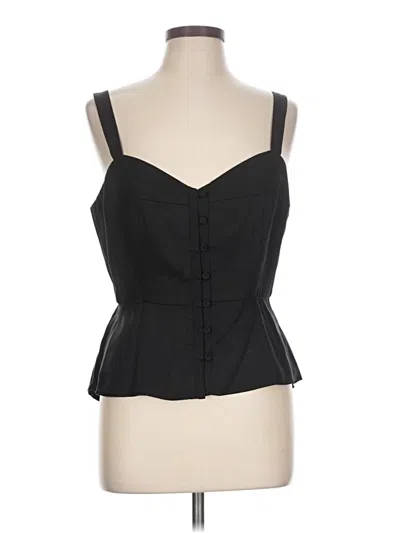 Pre-owned Bcbgmaxazria Sleeveless Blouse In Black