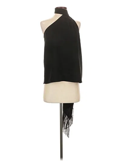Pre-owned Bcbgmaxazria Sleeveless Blouse In Black