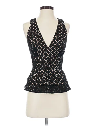 Pre-owned Bcbgmaxazria Sleeveless Blouse In Black