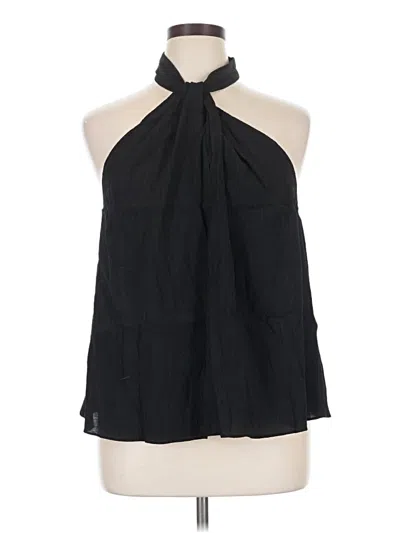 Pre-owned Bcbgmaxazria Sleeveless Blouse In Black