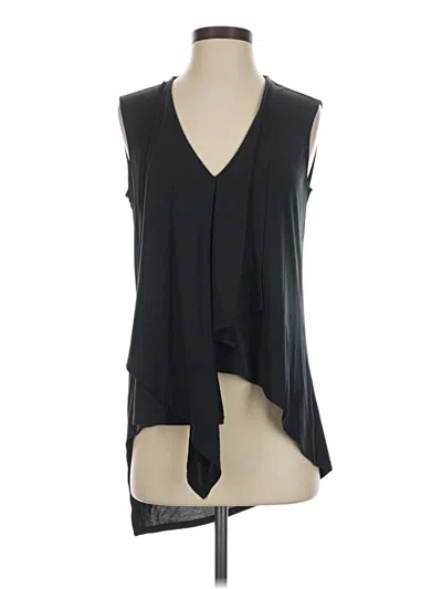 Pre-owned Bcbgmaxazria Sleeveless Blouse In Black