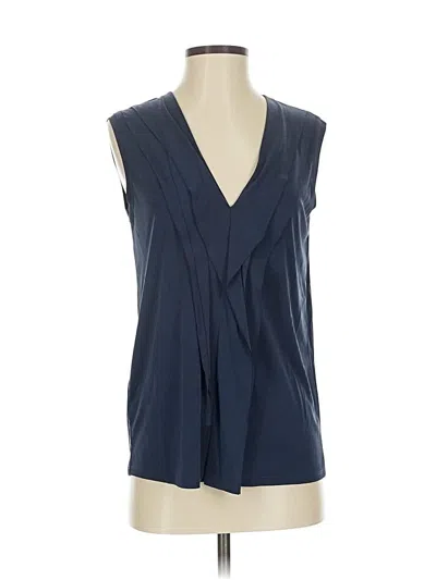 Pre-owned Bcbgmaxazria Sleeveless Blouse In Blue
