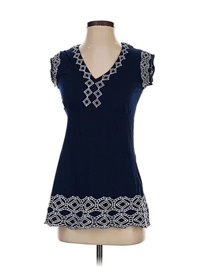 Pre-owned Bcbgmaxazria Sleeveless Blouse In Blue