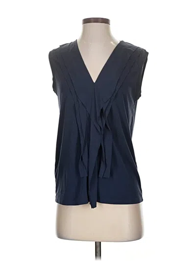 Pre-owned Bcbgmaxazria Sleeveless Blouse In Blue