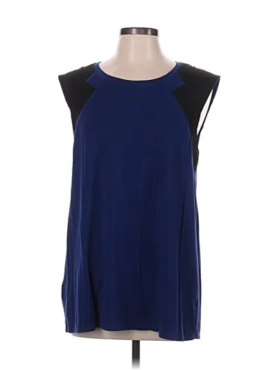 Pre-owned Bcbgmaxazria Sleeveless Blouse In Blue