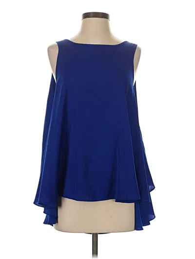 Pre-owned Bcbgmaxazria Sleeveless Blouse In Blue
