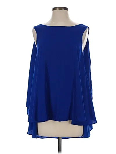 Pre-owned Bcbgmaxazria Sleeveless Blouse In Blue