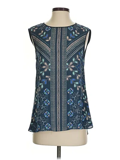 Pre-owned Bcbgmaxazria Sleeveless Blouse In Blue