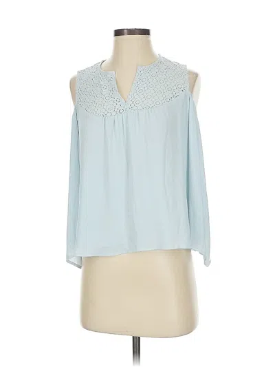 Pre-owned Bcbgmaxazria Sleeveless Blouse In Blue